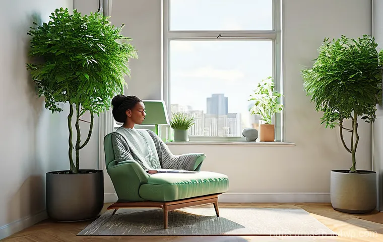 자연 명상을 위한 음악 추천 - **Prompt 1: Tranquil Morning Serenity**
"A cozy, sunlit corner of a modern apartment. A young ad...